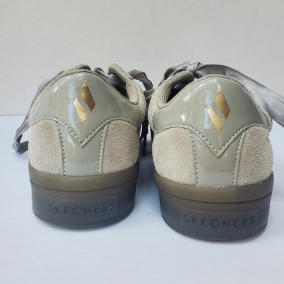 Sketchers Suede Sneaker Platform  7.5 "Hi Lite" SN977 Leather Gray - Picture 8 of 12